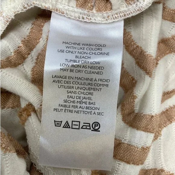 Free People Women's Large Ivory Sand Dunes Cropped Tank Top Ruched Side Size Lar - Picture 3 of 4